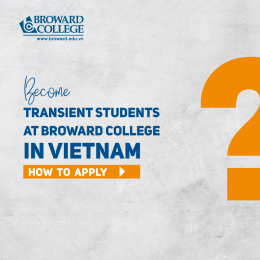 Transient Student - Sinh viên học trao đổi tín chỉ giữa các trường đại học của Mỹ tại Broward Vietnam