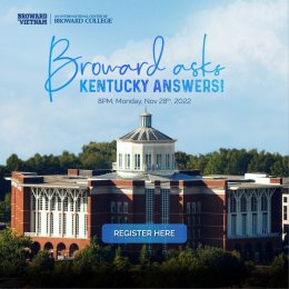 Chương trình giao lưu trực tuyến cùng University of Kentucky: Broward Asks, Kentucky Answers