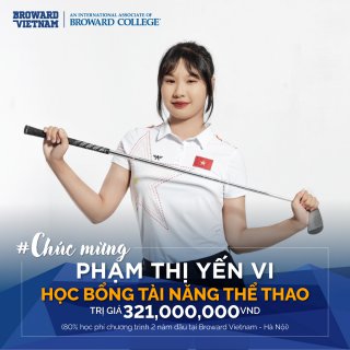 Broward Vietnam trao Học bổng Tài năng Thể thao 2022 cho Phạm Thị Yến Vi